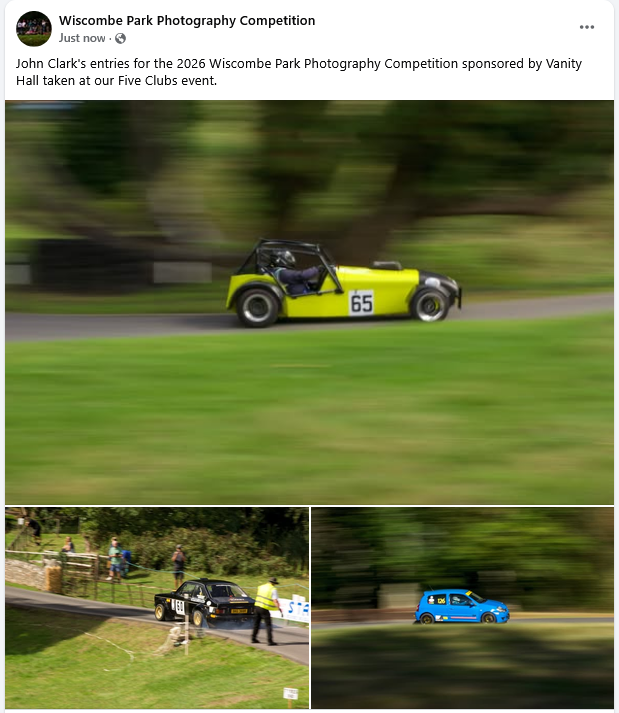 WiscombePark's tweet photo. Check out the latest entries received for our Photography Competition sponsored by Vanity Hall from the Five Clubs event https://t.co/RYxei2JZA1
#wiscombepark #wiscombehillclimb #speedevent #speedhillclimb #hillclimb #motorsport #sharethepassion #SpeedSeptember https://t.co/yWcxKS7wIo