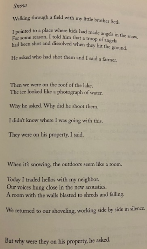 danbpoet's tweet photo. Easy to see why the late David Berman began his remarkable collection Actual Air  with this mysterious, funny, beautiful poem.