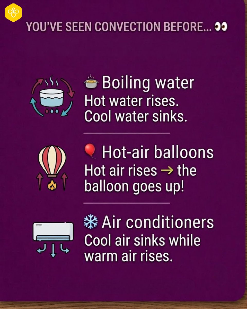 EdubeeU's tweet photo. 🔥HOT WATER RISES. BUT WHY? 👀

Quick Term III Physics check: Convection ♨️

Think you know the answer? Drop it in the comments. 👇

⚡ PHYSICS IS COMING TO EDUBEE.

What should we break down next? 📚👇

#EduBee #Physics #S1Physics #TermIII #Revision #UgandaStudents https://t.co/mvlWL3DOLS