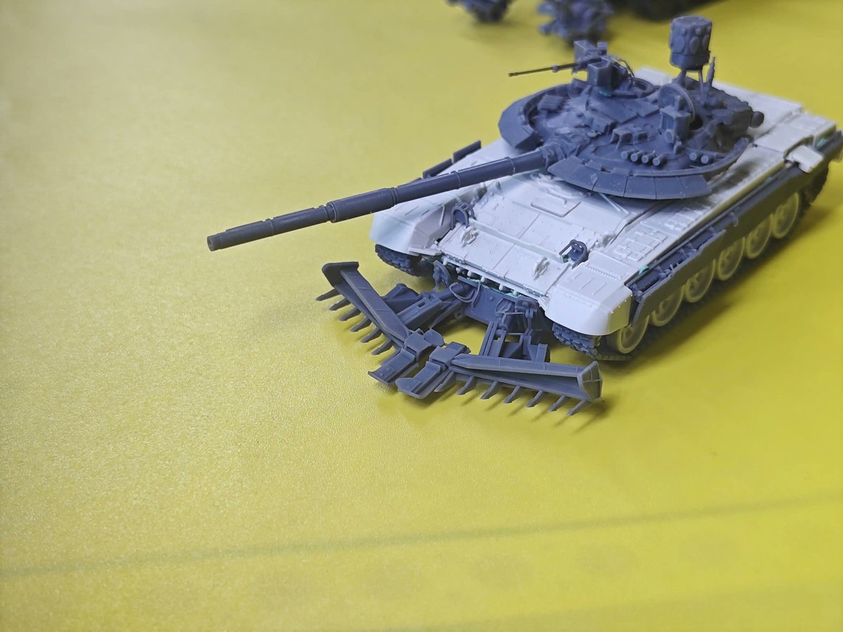 galmanna5's tweet photo. 1/72 T-90S Mine Plow &amp; Deflector (Pearson Tech) 3D Printed Upgrade Kit!#ScaleModel  #T90S  #PearsonEngineering #MilitaryModeling https://t.co/03rQOhEcaA