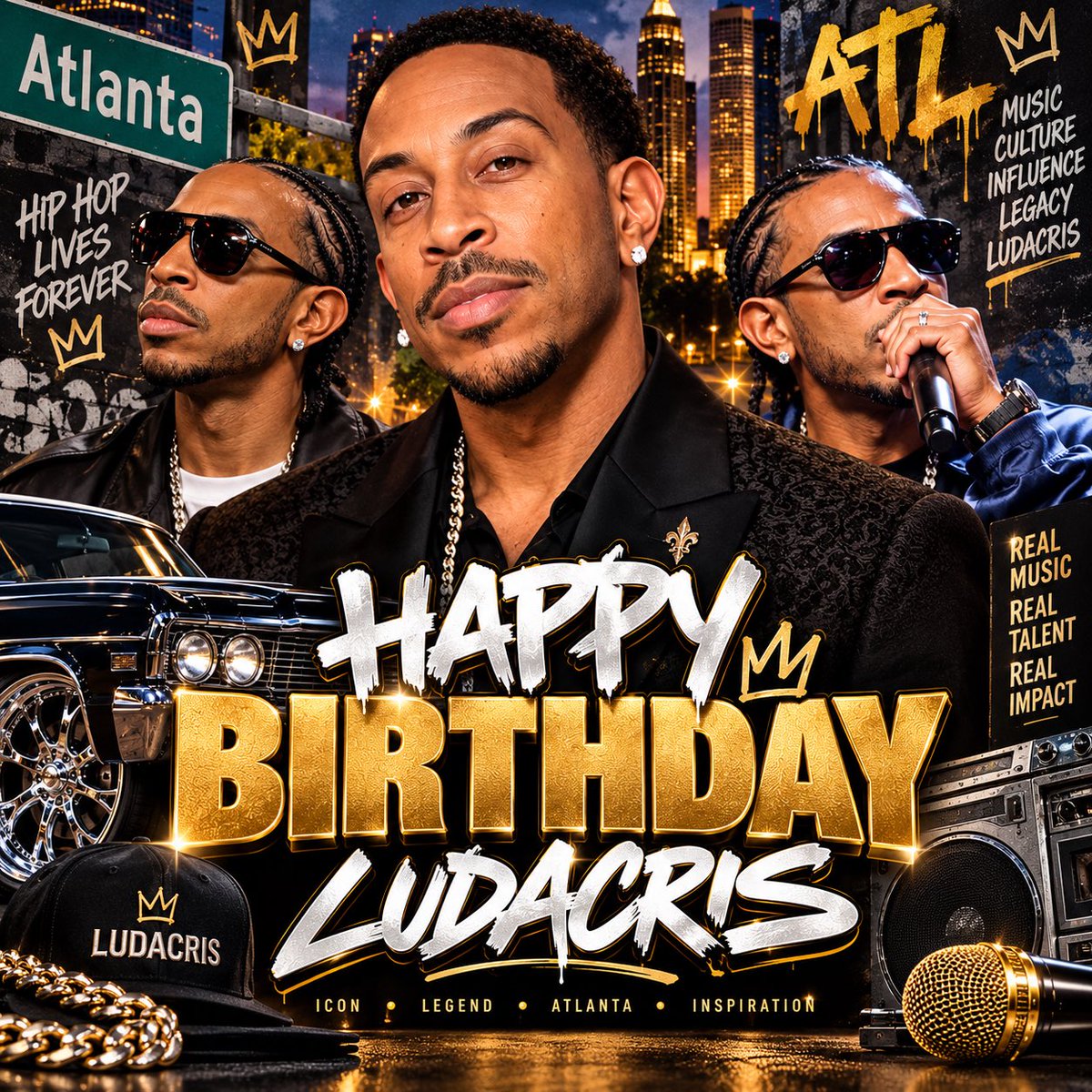 YolandaDaG0614's tweet photo. 🎂🎤 HAPPY BIRTHDAY, LUDACRIS! 👑🔥
Celebrating the legendary rapper, actor, and ATL icon! 🎉💎 Wishing Luda many more years of success, happiness, and blessings! 🥂
#ludacris #happybirthday #hiphop #raplegend #celebritynews https://t.co/Frn43OBSrW