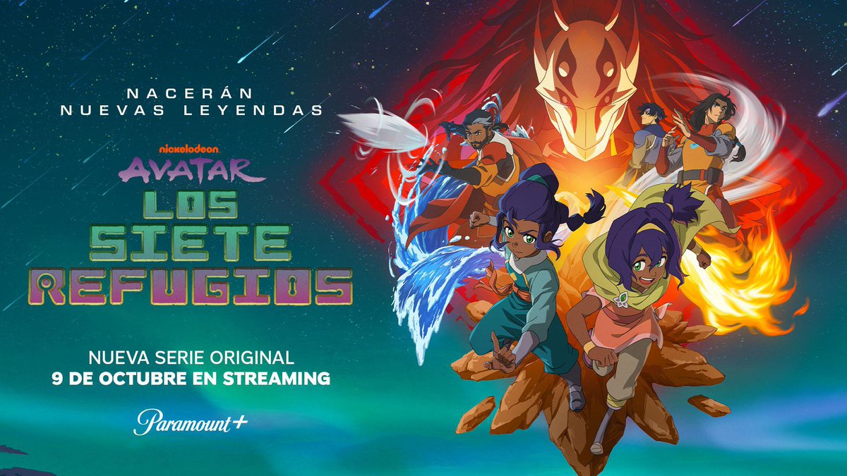 aniswimtv's tweet photo. Contando los días para una nueva aventura en el mundo de Avatar. 👀🌀

La nueva serie original Avatar: Los Siete Refugios se estrena el 9 de octubre, solo por Paramount Plus.

#Avatar #AvatarLosSieteRefugios #Pavi #Nisha https://t.co/Lw9etbzbt9