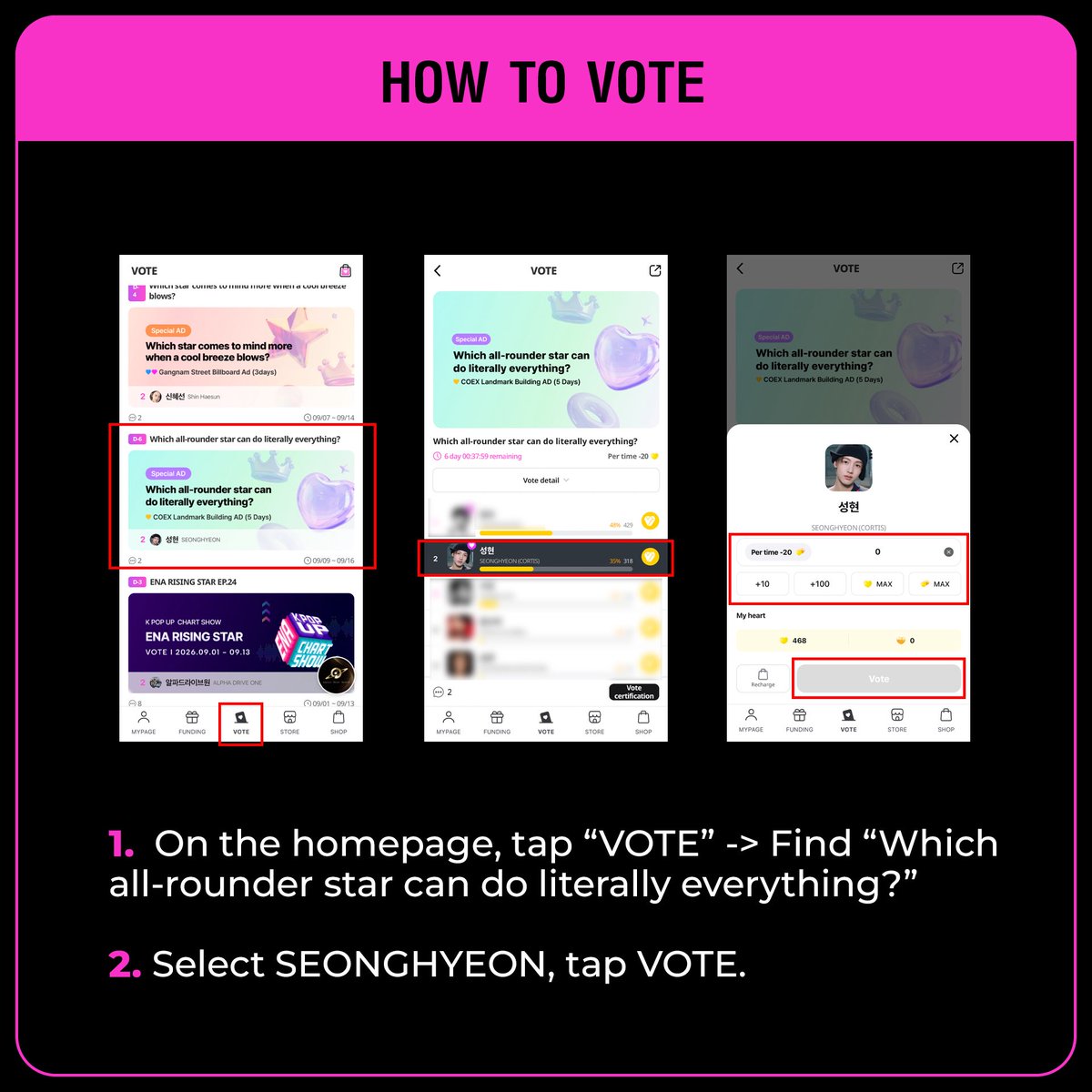 deardimple0113's tweet photo. RT DEAL FOR #SEONGHYEON

My1pick – Which all-rounder star can literally do everything?

1,000💛

RULES:
• Follow @zasma251428
• Like &amp; RT this tweet
• Must provide proof
• Min: 100 proofs

End: 48 hours⏰

500💛 = 17k / $1 https://t.co/yNnOe0W7Dt