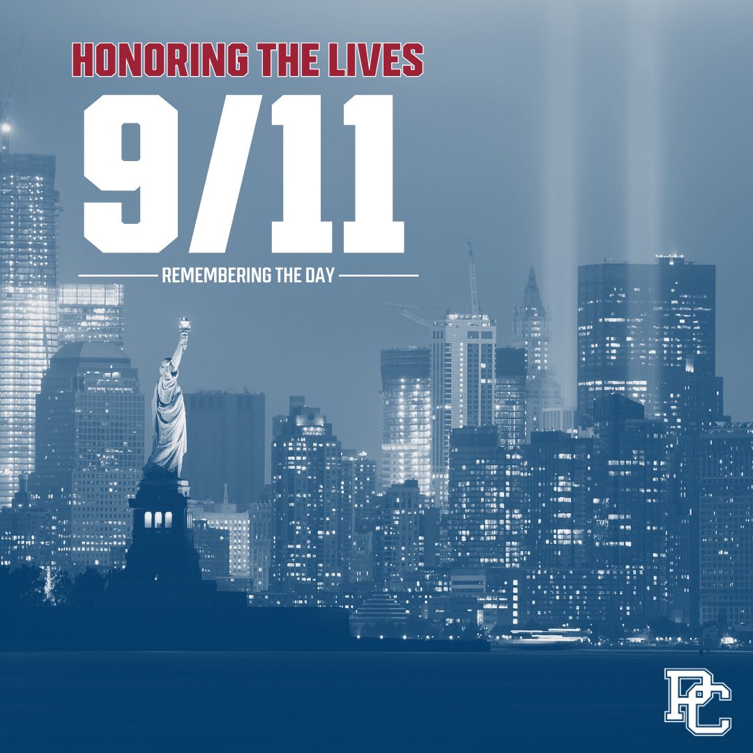 presbycollege's tweet photo. Today, the PC family joins our nation in remembering the 25th anniversary of September 11, 2001. We honor the lives lost, the heroes who served, and all those whose lives were forever changed. 🇺🇸 https://t.co/WqHNBe9PZf