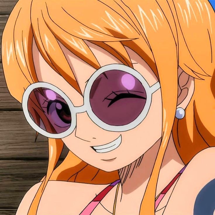 Nmiome's tweet photo. Nami with glasses has a whole different charm https://t.co/Rnqt0G9n5m