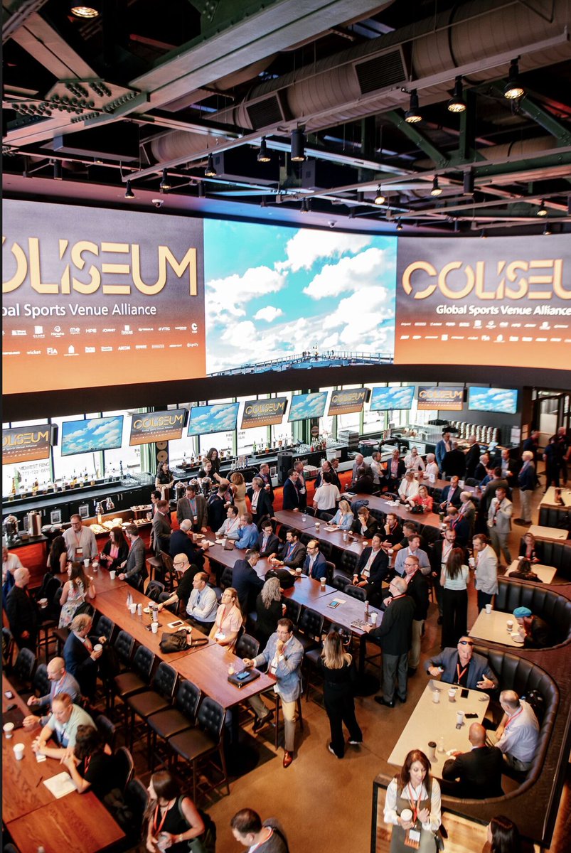 TheDigitalLine's tweet photo. It was great to see George Vaughan at @ColiseumGSVA  Conference in Chicago.
A gathering of experts from across the sports &amp; venue landscape, bringing together industry leaders to share ideas, experiences &amp; insights into the future of live events &amp; venues. https://t.co/O4zQi12jvk