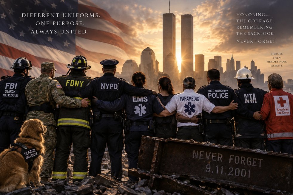 behavioralbased's tweet photo. I will never forget 09/11/01.  Today, we remember the lives lost and honor those who gave and risked their lives to protect and save others.   Their courage, sacrifice, and service must never be forgotten.  

God bless America. 

#NeverForget #GodBlessAmerica https://t.co/P7Ufd1hXNG