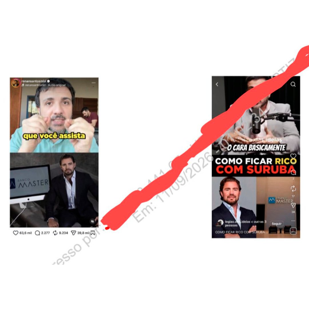 republiqueBRA's tweet photo. 🚨 🔍 Vídeos antigos do candidato à Presidência Renan Santos, com denúncias e informações de bastidores sobre Daniel Vorcaro, são citados no inquérito do Banco Master. https://t.co/kMPGtxxZT1