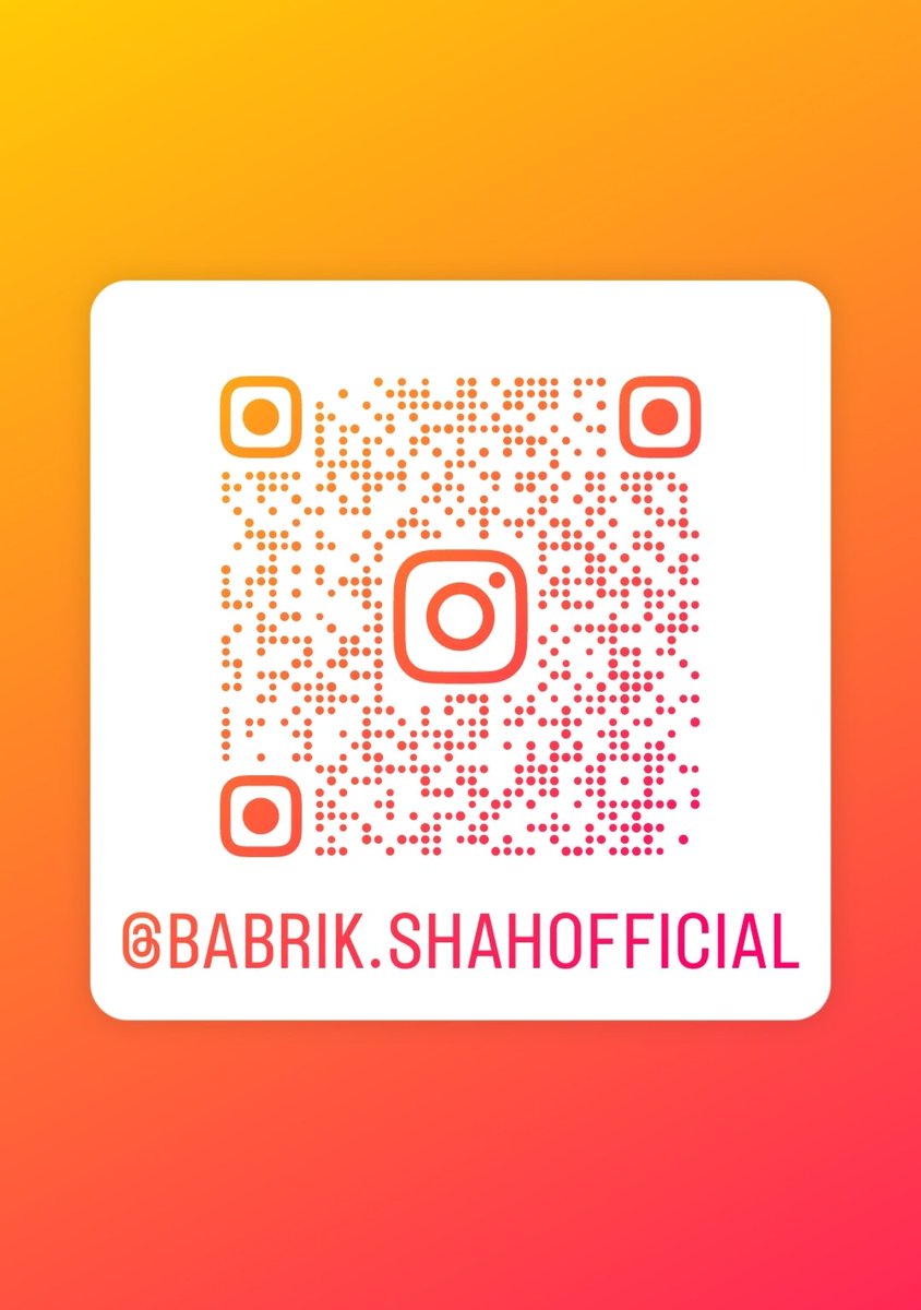 BabrikShahFC's tweet photo. Babrik fans this is the time to stand together! Follow Babrik from all your Instagram accounts and share his profile with your friends groups and family.Send them the link and ask them to follow Lets make sure he gets the love and support he truly deserves!
#Tamasha5 #BabrikShah https://t.co/wsjxxO7LUf