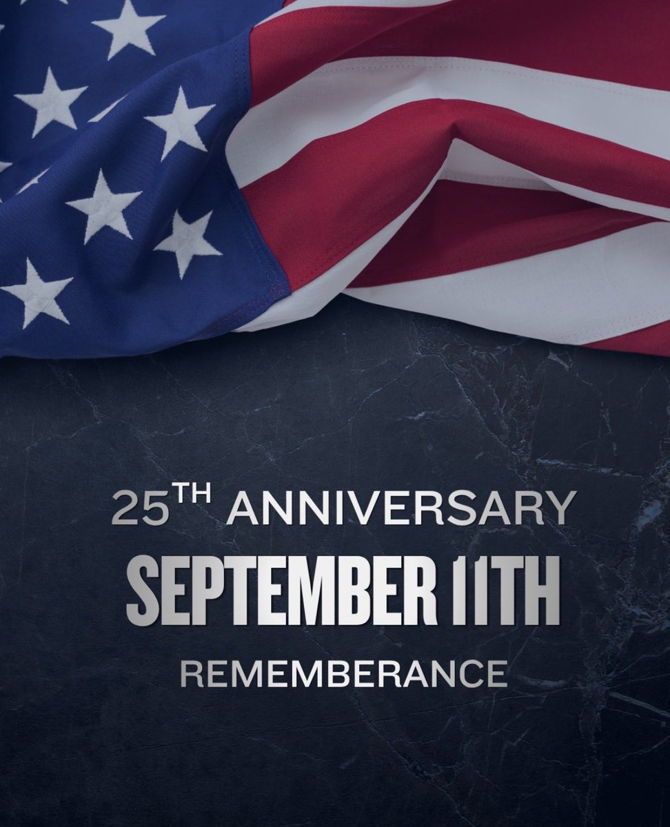 RepGregoryMeeks's tweet photo. We will never forget the innocent lives we lost, the sacrifices of our nation's bravest heroes, and the painful memory we carry 25 years later. 

America was wounded, but even in our darkest moment—we prevailed because of our ability to come together as Americans with resiliency, compassion, and civic duty. 

We continue to honor those we lost, and the families who help us carry on their memory, now and forever.