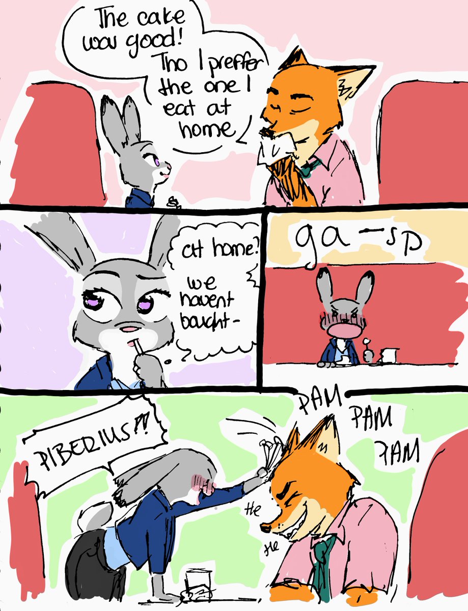 SunnyPomPom06's tweet photo. Carrot cake 

#zootopia #wildehopps https://t.co/OQceY2piug