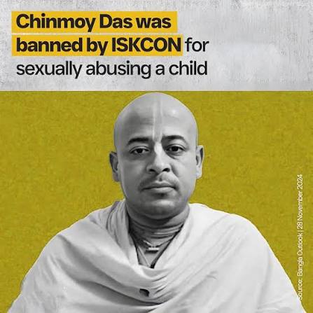 mahm80243's tweet photo. @Random_Desiress @lovedepdfprofit @Parinda_2 Yeah your favourite iskcon itself banned him for fake allegations https://t.co/dQ0vvZhXGb