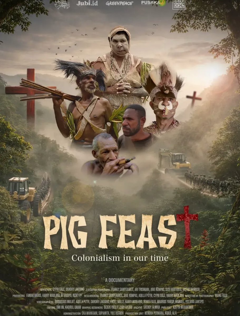 PBIUK's tweet photo. 📍 In Dublin for the Arts and Human Rights Festival? Don't miss Pesta Babi: Colonialism in our Time — a documentary screening + panel on Indigenous communities in South Papua facing land loss to industrial mega-projects.
🗓 Oct 12, 7–9:30pm | 📍 Pearse Centre | Free https://t.co/6vVIM8xXEX