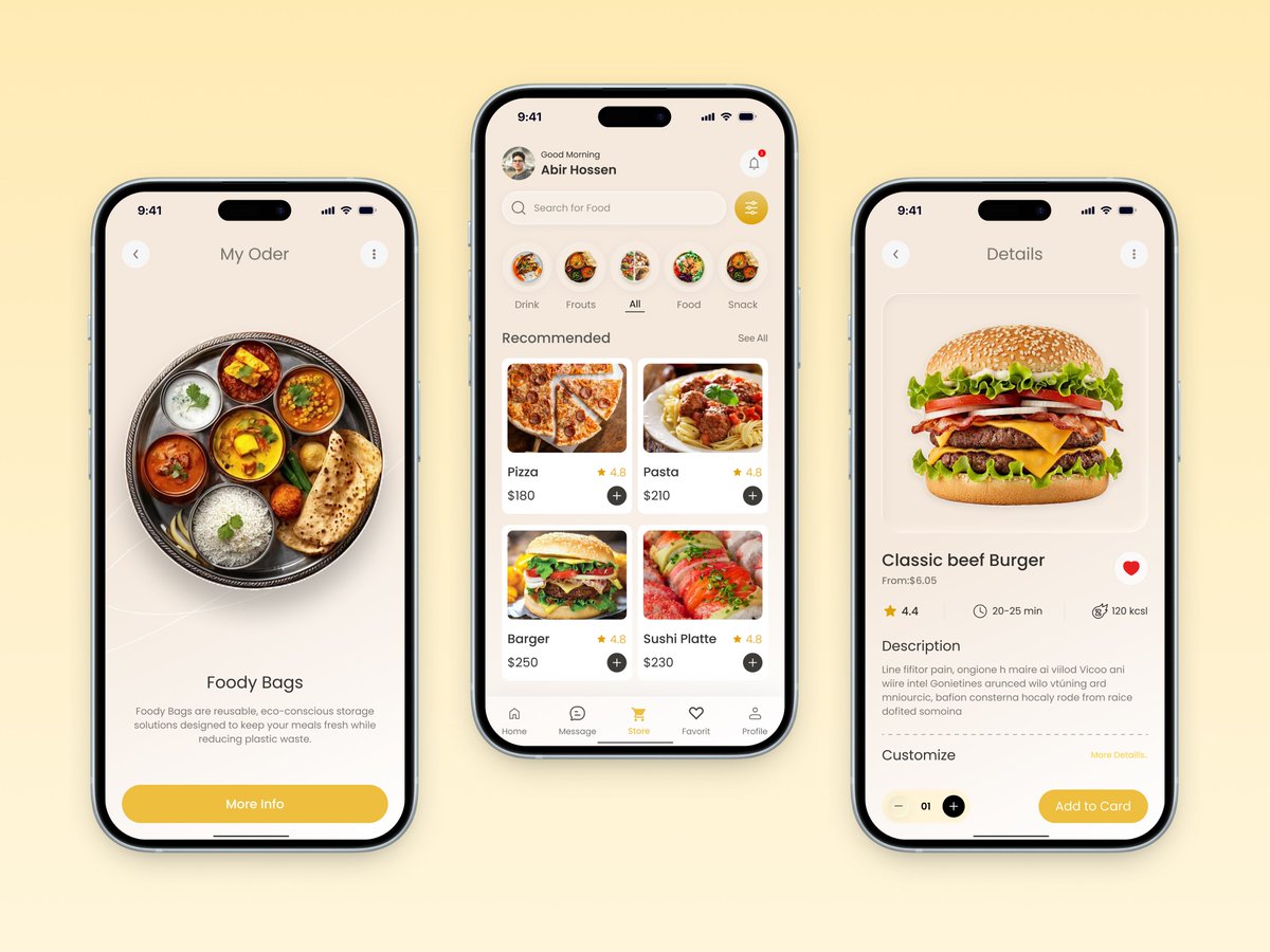 dorrystudio01's tweet photo. Modern Food Delivery App
#FoodDelivery #FoodApp #FoodOrdering #RestaurantApp #MobileApp  #UIDesign #AppDesign #MobileUI #FoodTech #DeliveryApp #Foodie #ProductDesign #Dribbble  

Let's chat 👋
contact : dorrystudio@gmail.com
 Whatsapp : +8801914613728
 Telegram : @Mohinhossain01 https://t.co/rXWbZC8W7v