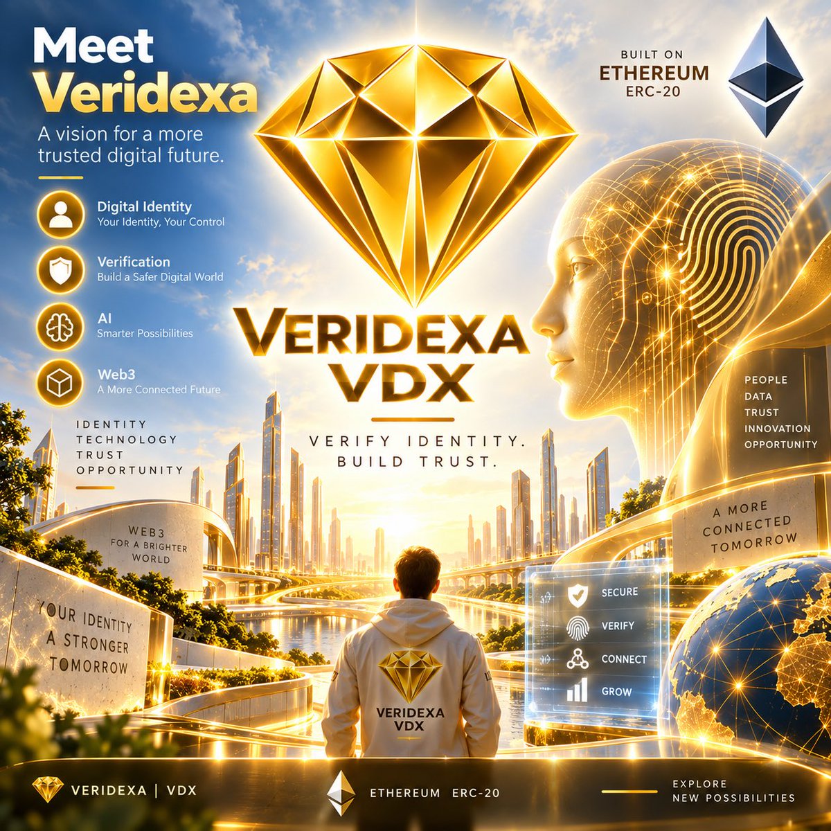 VeridexaVDX's tweet photo. 🔐 Meet Veridexa — VDX
A vision for a more trusted digital future, exploring the connection between Digital Identity × Verification × AI × Web3.

Built on Ethereum to explore new ways of connecting identity, technology, and trust.

💎 VDX | Ethereum ERC-20
Verify Identity. Build https://t.co/1TrirxaiEc