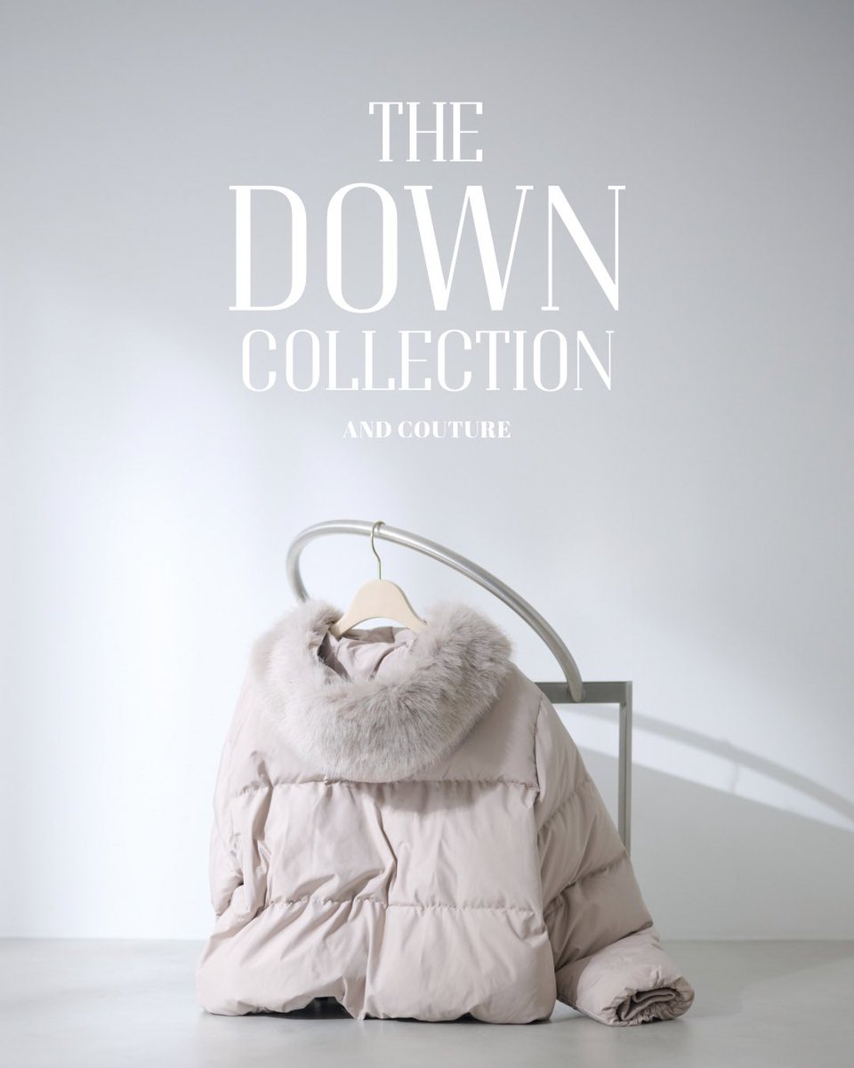 And_Couture's tweet photo. THE DOWN COLLECTION❄️

公式オンラインショップにて、先行予約受付中！
さらに、会員登録で今なら10％OFF🌟 https://t.co/fB9Gb6bIKP