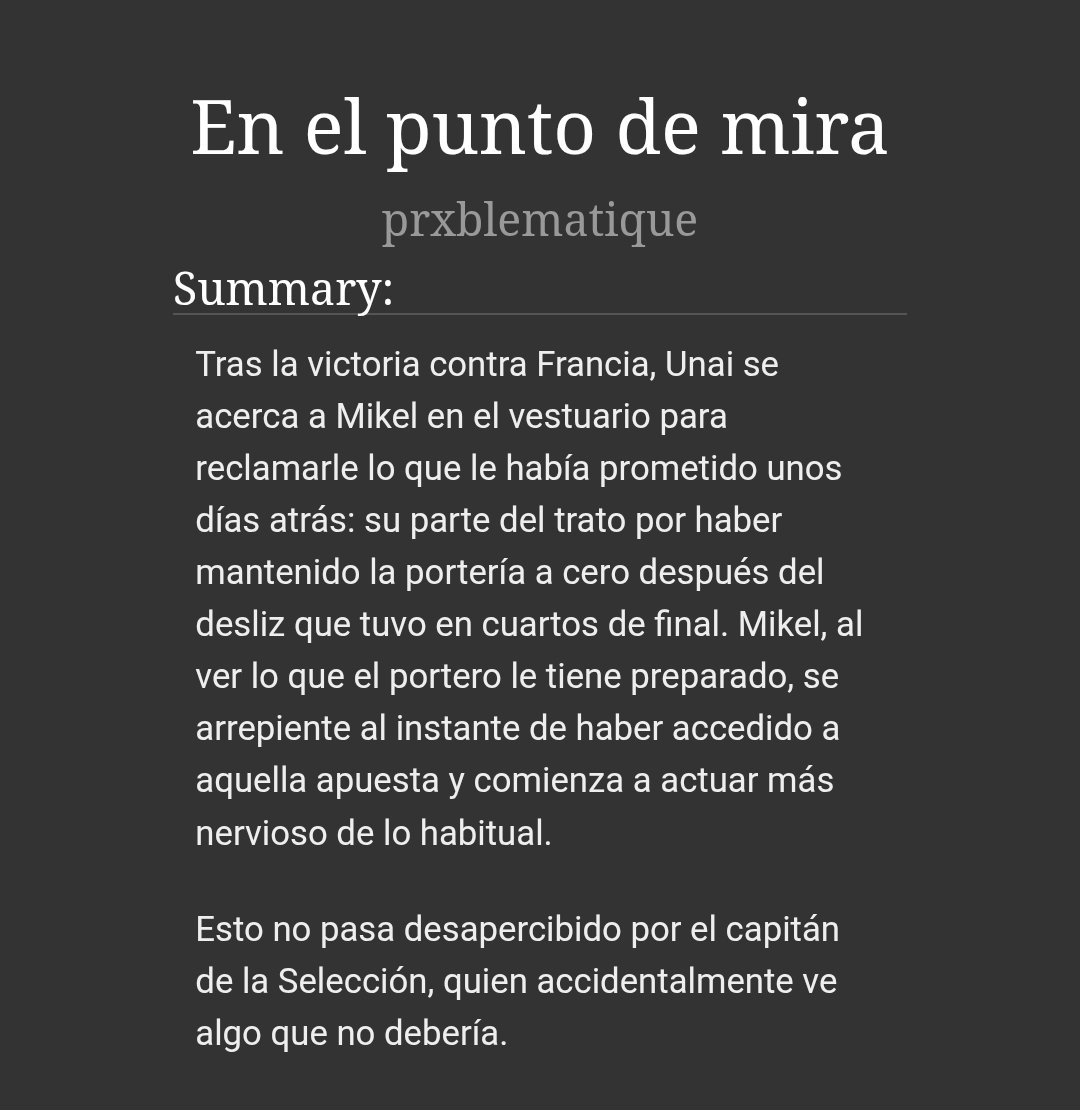 prxblemitas's tweet photo. en el punto de mira | rodriunaizabal

🔗: https://t.co/gF6zJAAFem https://t.co/fT4kCGrMb2
