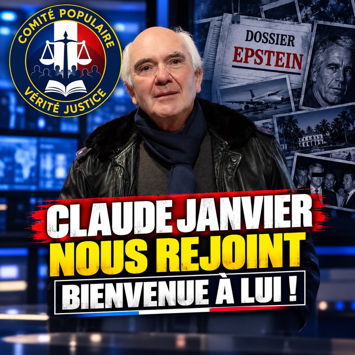 VeriteEpstein's tweet photo. ▶️ Claude Janvier (@JANVIERClaude1) nous rejoint !

🔎 Écrivain-essayiste habitué à décortiquer les réseaux d’influence, les coulisses de la haute finance et du pouvoir, il vient apporter son expérience à notre travail autour de l’affaire #Epstein.

🤝 Bienvenue à lui ! https://t.co/rdeDI4y6Bd