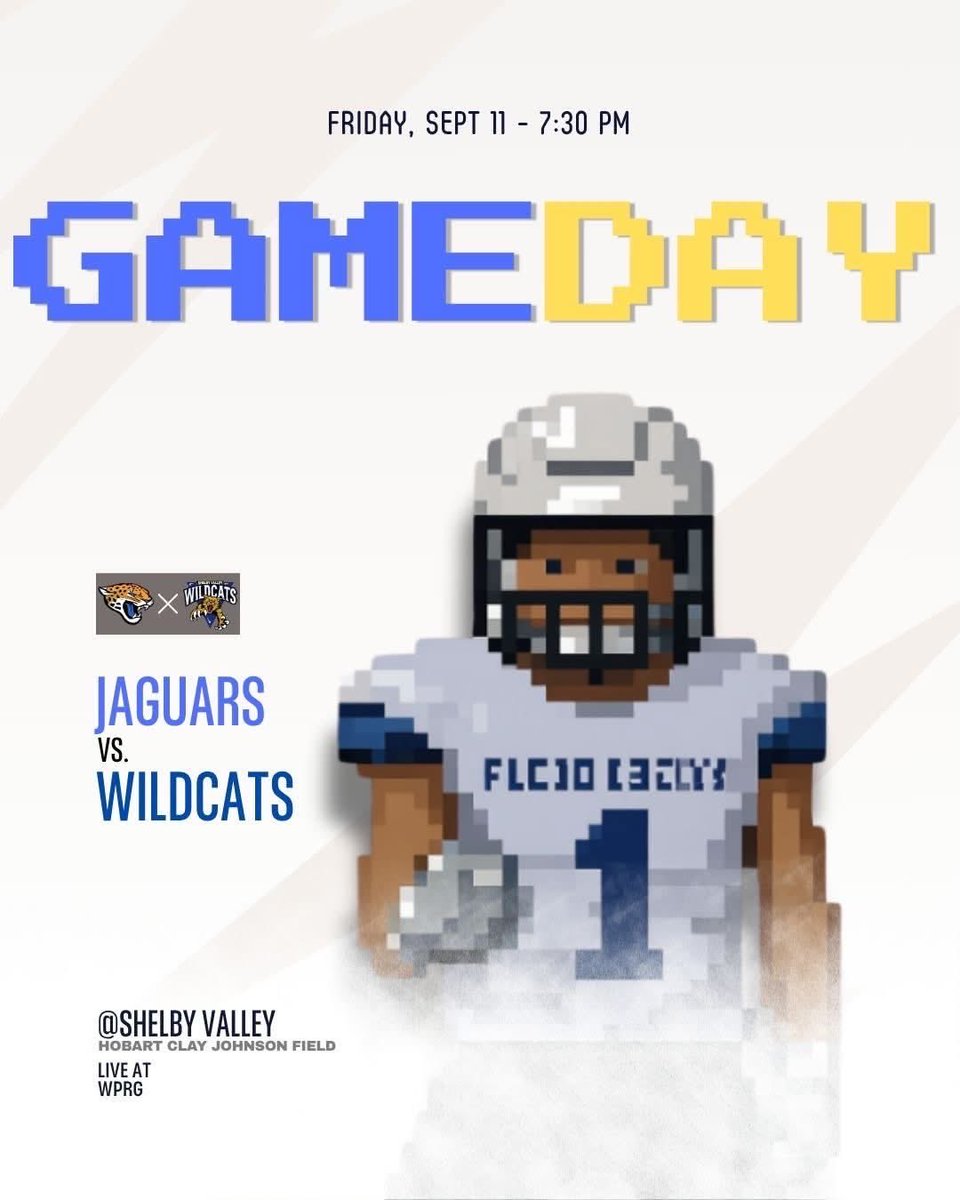 fchsjagsfb's tweet photo. GAMEDAY!

Come out and pack the stands as we take on the Shelby Valley Wildcats under the Friday night lights. We need Jaguar Nation loud and proud!

🆚 Shelby Valley

📍 Shelby Valley High School

🗓️ Friday, September 11

⏰ 7:30 PM

#TheStandard | #Skojags https://t.co/PajtVuLpGL
