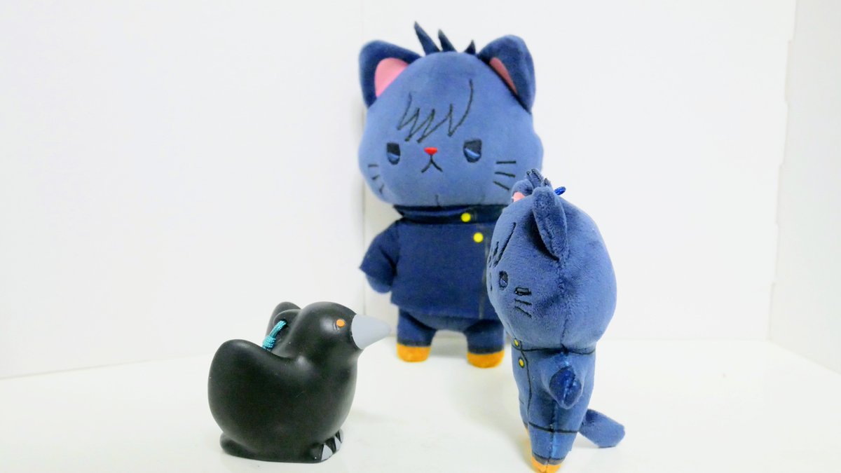Riku_28's tweet photo. めぐにゃんさん「みににゃんとカラスさん、にらめっこでもしてるんでしょうかか？」 https://t.co/eQadOQm0tV