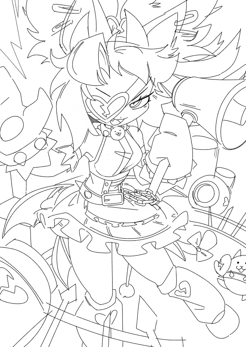 Dokomar2's tweet photo. Koneko #battlecats #battlecatsart #moneko https://t.co/Krj1K4KEz3