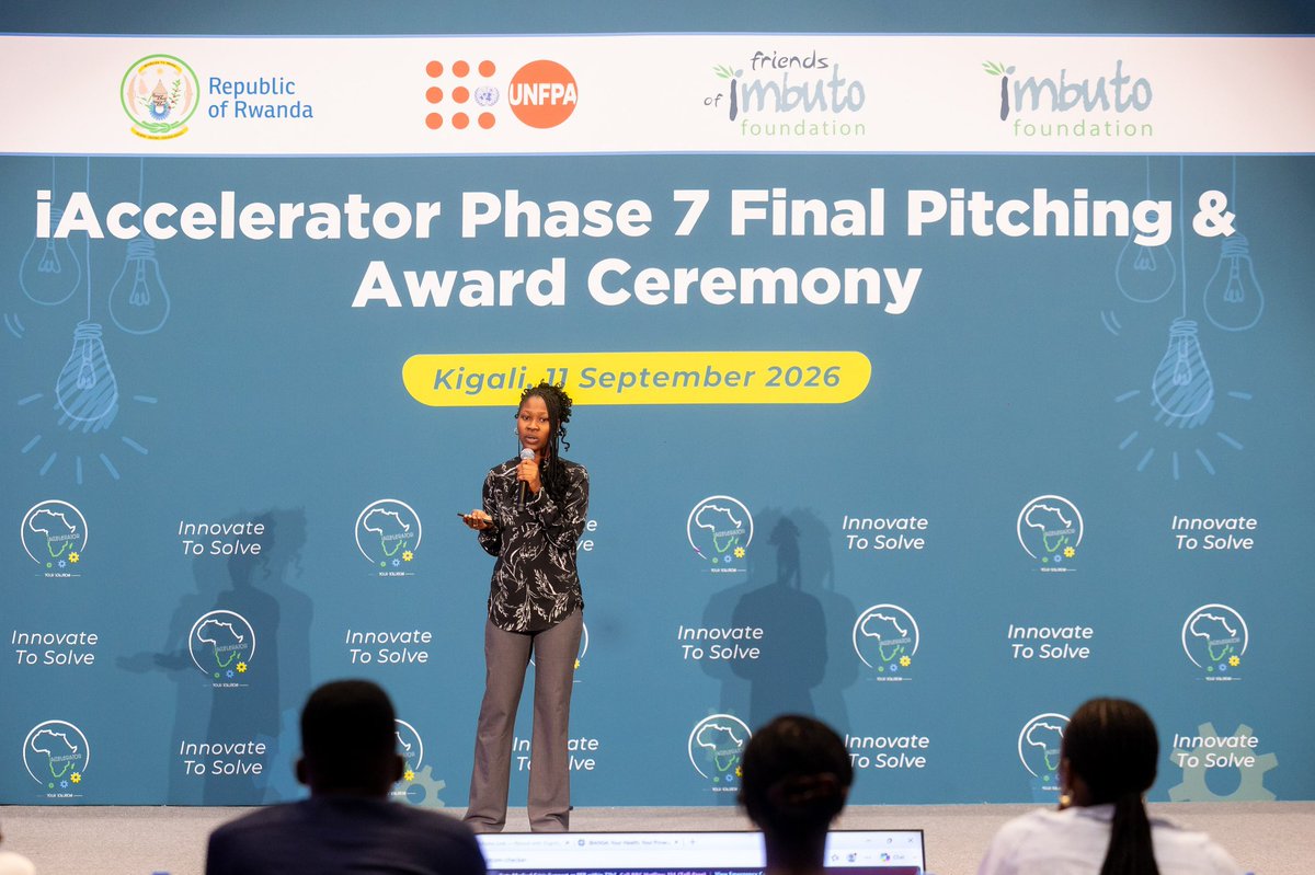 iacceleratorRw's tweet photo. Evidence Sanelisiwe Khumalo returns to the stage with the No Filter Platform, bringing forward a space designed to encourage open and meaningful conversations around sexual and reproductive health.

After making it to the final stage of the #iAccelerator journey, this is the moment to show how No Filter can turn conversations into greater awareness, access to information and meaningful change.

#iAccelelator7
