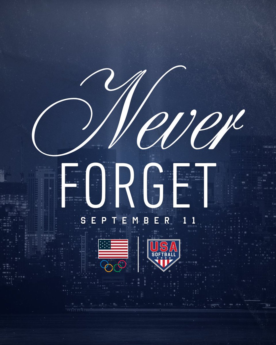 USASoftball's tweet photo. 𝐍𝐞𝐯𝐞𝐫 𝐟𝐨𝐫𝐠𝐞𝐭 ❤️

#September11 | #USASoftball https://t.co/lcQONAKTA1