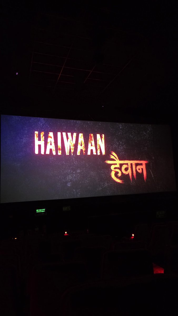 Khiladi__rohit's tweet photo. FDFS madness for #Haiwaan! ⚡️ Packed with non-stop suspense and top-tier entertainment. Shared the hype and energy with the best crew in Delhi. 🎬🔥 #Haiwaan #Akshaykumar #FirstDayFirstShow #FDFS #DelhiFanClub #SuspenseThriller #Bollywood #CinemaVibes #MovieBuffs https://t.co/aa0ZwYNuGz