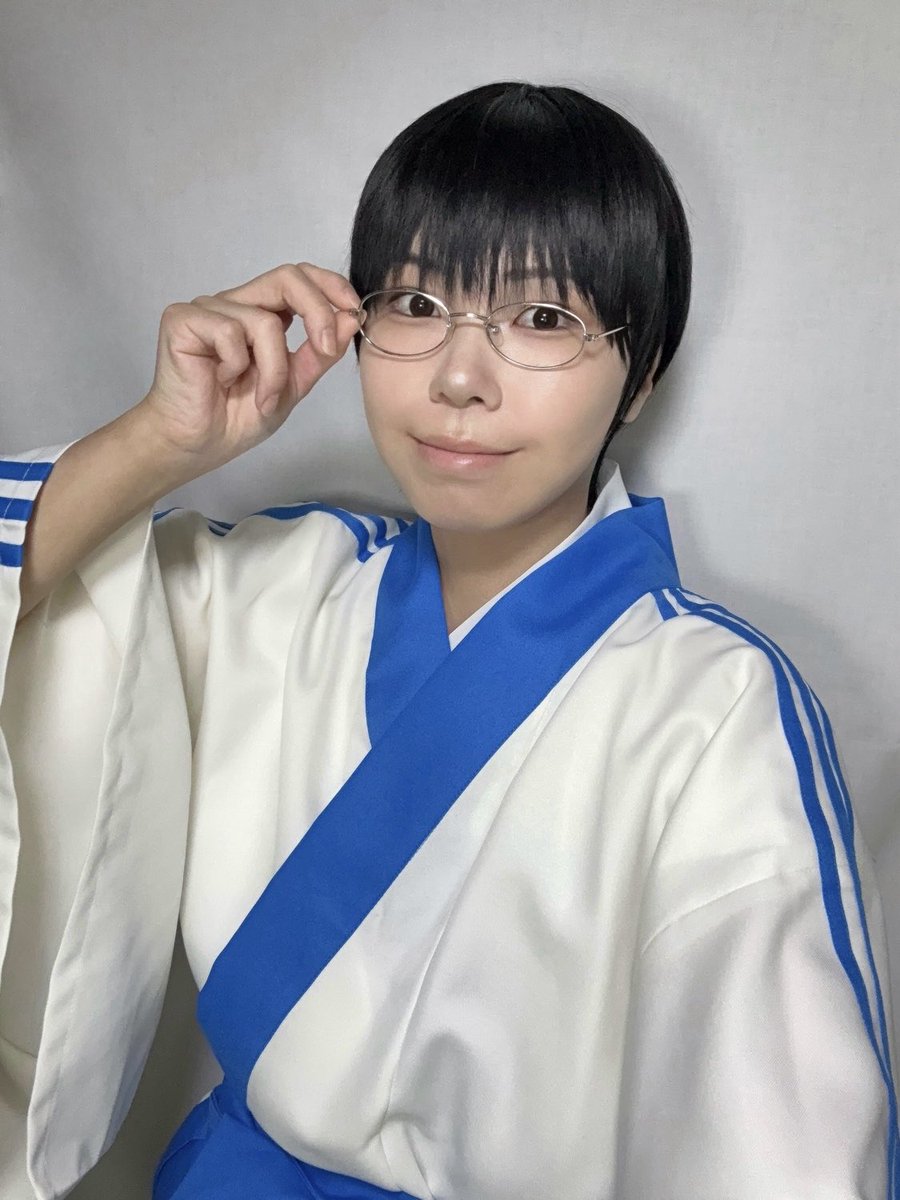 yo_shingo's tweet photo. 宅コスした！(先月)
10年振りの新八👓(じゅうねん…？？) https://t.co/81jKLV5Vsl