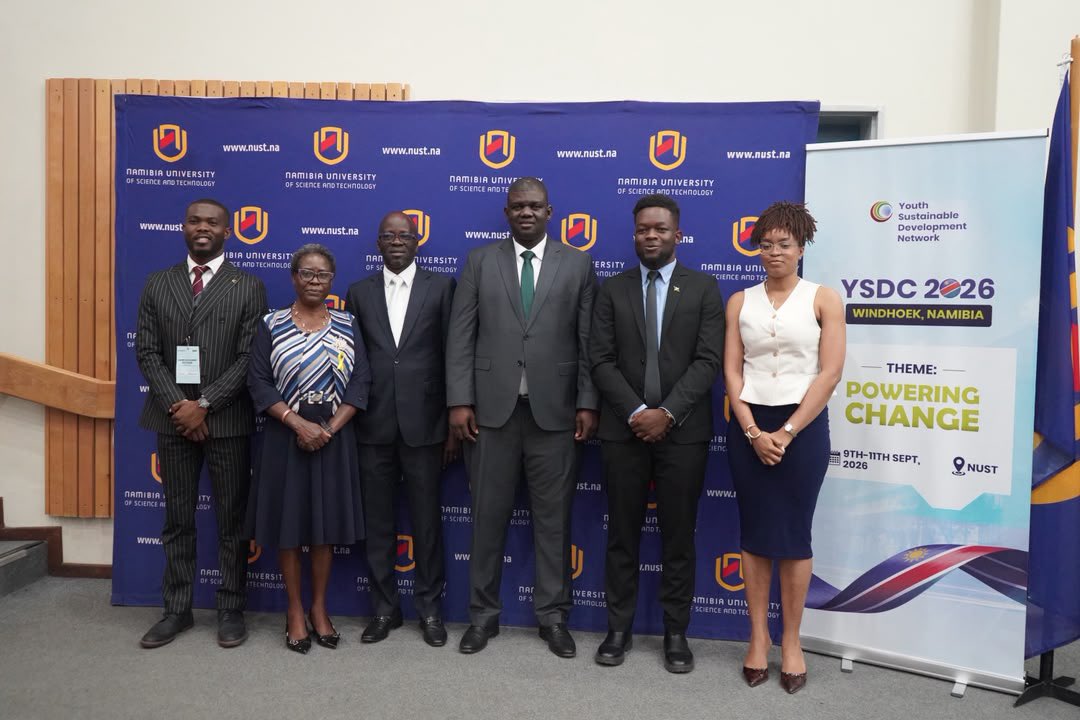 MICTNamibia's tweet photo. DEPUTY MINISTER CALLS ON YOUTH TO LEAD AFRICA’S TRANSFORMATION | Deputy Minister of Information and Communication Technology, Hon. Wenzel Kavaka, has called on young people to take an active role in shaping Africa’s future, emphasising their central role in driving development and transformation. He made the remarks on 10 September 2026 during the 8th Youth Sustainable Development Conference (YSDC) 2026, held under the theme “Powering Change” at the Namibia University of Science and Technology (NUST) in Windhoek.
Hon. Kavaka highlighted the rapid changes taking place across Africa, particularly in technology, renewable energy, entrepreneurship and skills development. He stressed that Namibia’s development ambitions must translate into meaningful opportunities for young people to learn, work, build businesses, innovate and participate meaningfully in the economy. He further noted that young people need not only opportunities, but also the skills, information, networks, financing and platforms necessary to make use of them.
Encouraging young people attending the conference to make the most of the platform, the Deputy Minister urged them to ask questions, build relationships, challenge existing thinking and turn ideas into action. He reminded them that they are not waiting for Africa’s future, but are already part of building it, calling on them to develop their skills, create solutions and be prepared to lead the opportunities emerging from Namibia and Africa’s transformation.