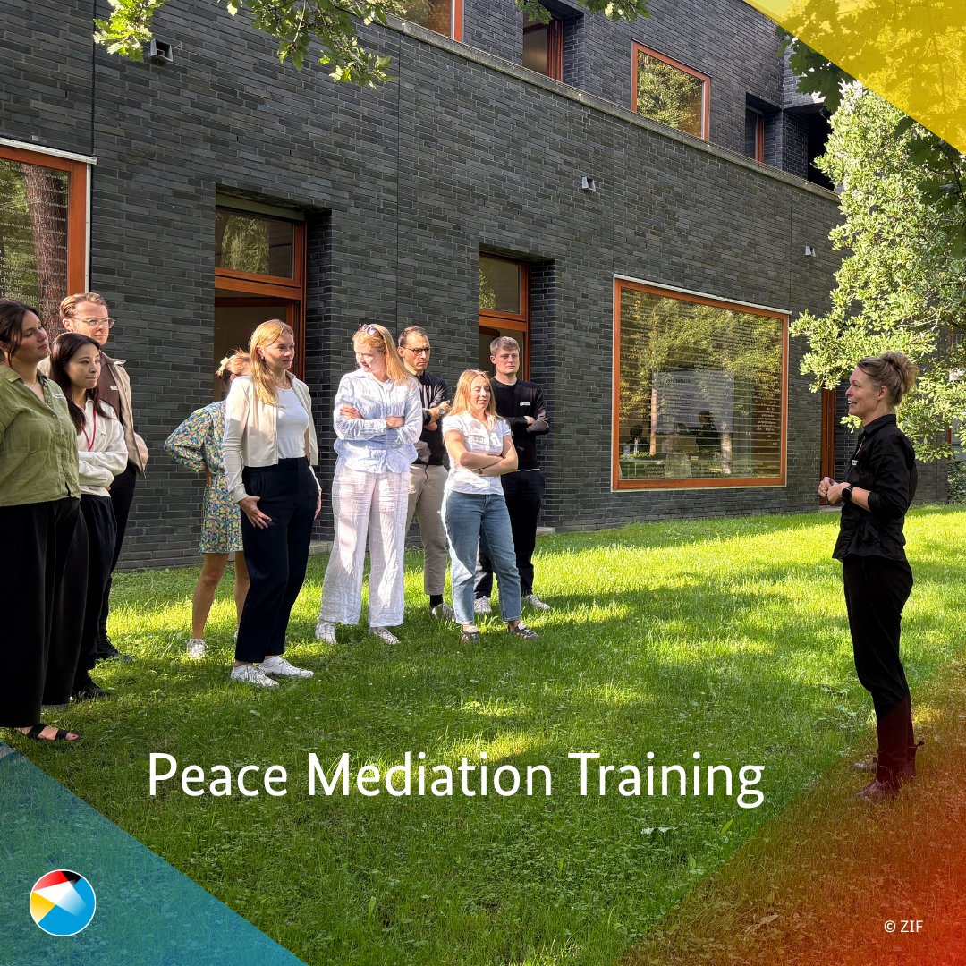 GermanyUN's tweet photo. Resolving armed conflict requires expertise &amp; training: young 🇩🇪 diplomats, together with colleagues from Japan 🇯🇵, learned about peace mediation in times of geopolitical upheaval as part of their diplomatic training. Thank you @ZIF_Berlin &amp; @MofaJapan_en. https://t.co/fgJFUKcBOu