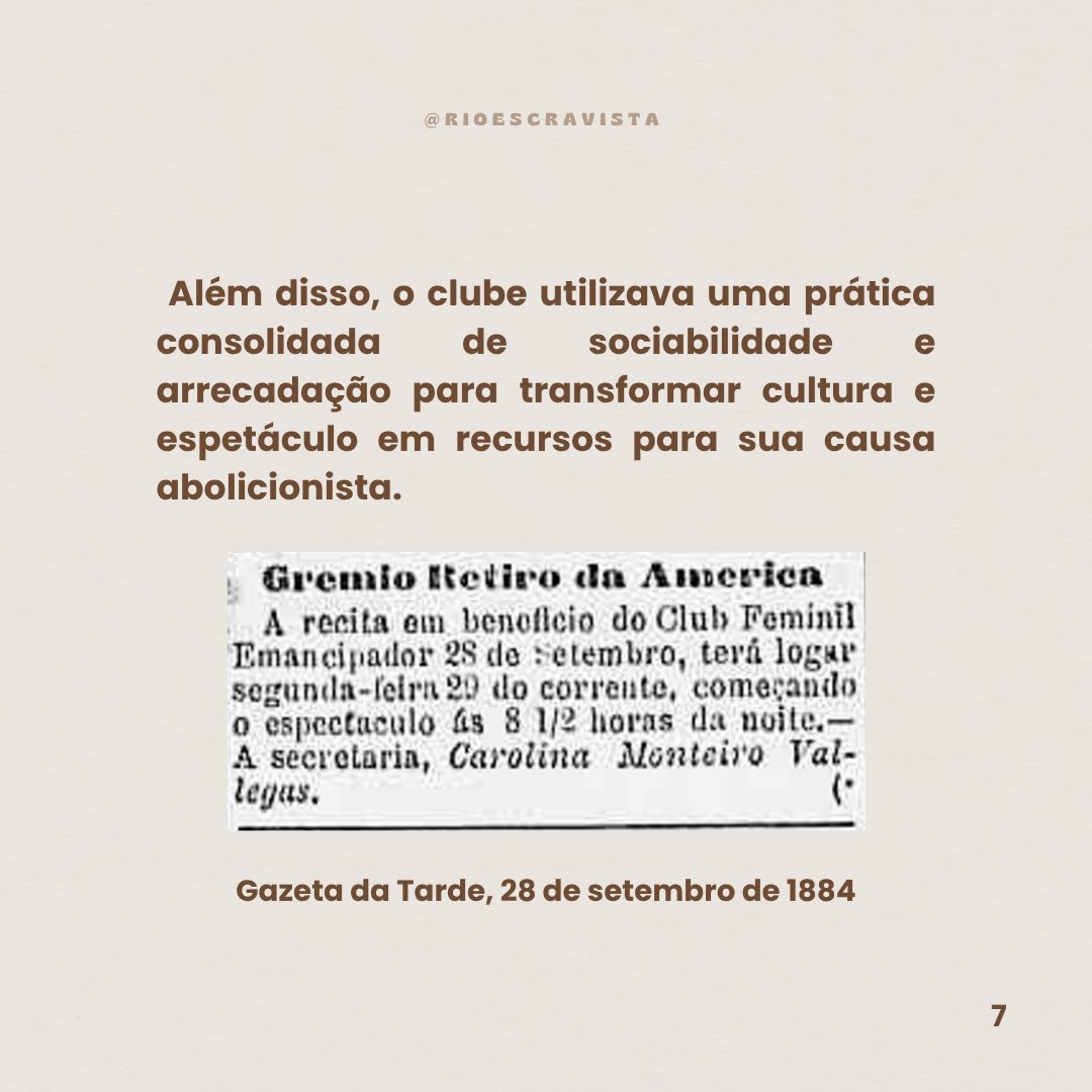RioEscravista's tweet photo. No post de hoje tratamos de Minervina Chavantes e o associativismo de mulheres em São Cristóvão, dialogando com nossos posts anteriores sobre essa freguesia abolicionista. https://t.co/SNSlnnBMpK