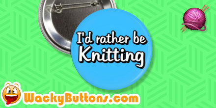 WackyButtons's tweet photo. No matter what’s going on, you’d probably still rather be knitting — traffic, meetings, even vacations can wait if there’s yarn involved 🧶😄 #CustomButton is a fun way to show off your fiber-filled priorities wherever you go!

https://t.co/U77uDogOVX https://t.co/cGXOOjTnmR