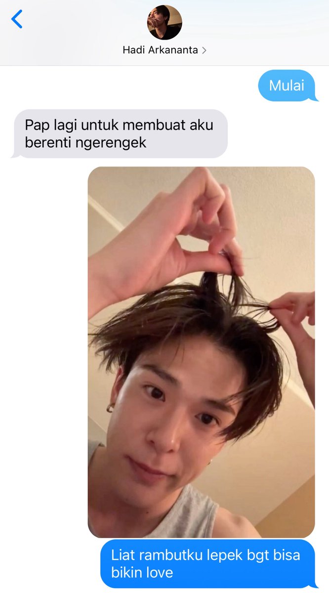 jeongkyunivers's tweet photo. #HadiAzka random conversation sepasang kekasih yg lagi lucu lucunya
harusahi two tweets au https://t.co/ju3RQppxCf