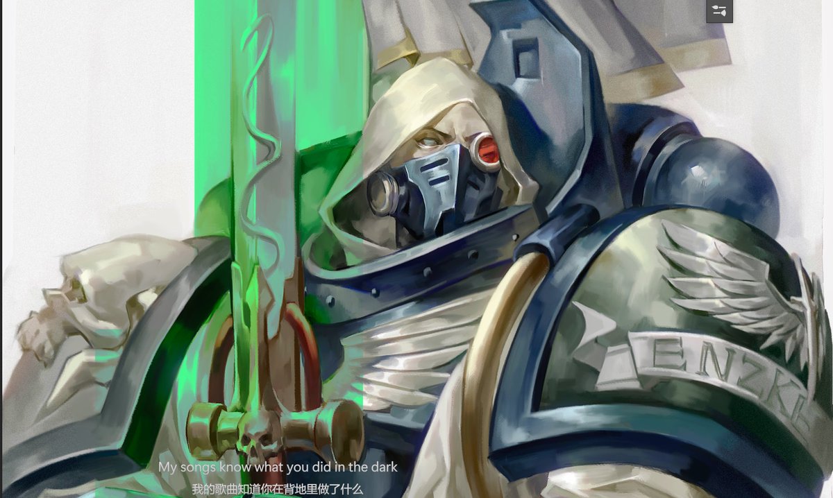 JaxKydra's tweet photo. Ezekiel, chief librarian of the Dark Angel legion.🗡️🪽#WarHammer40k https://t.co/gIuXH0sczE