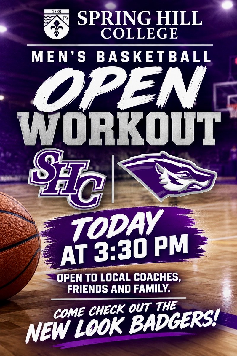 coachjohnredman's tweet photo. Check out the Ballin🏀Badgers TODAY at 3:30pm in the Outlaw Center… 🟣⚜️⚫ #FamilyFirst #FastFreeFearless https://t.co/fFl0R3dpb7