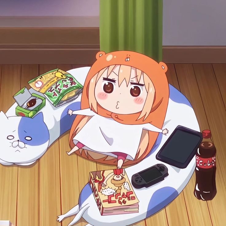 Xiaolingiz's tweet photo. She's so me 
#HimoutoUmaruchan #UmaruDoma #Umaru #anime https://t.co/siN53d3Q6e