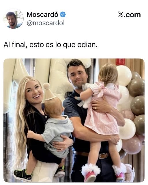 fjconpe's tweet photo. Un año desde el asesinato de Charlie Kirk. https://t.co/R4Y1J8mxNn