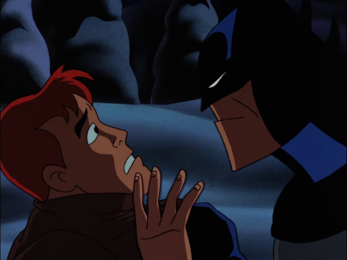 worldsfinest's tweet photo. The Batman: The Animated Series episode "The Terrible Trio" debuted on this day (Sept. 11) in 1995. Kicking off the fourth season of the classic cartoon, Batman and Robin deal with a trio of rich thrill-seekers who want to prove themselves as master criminals! #BatmanTAS #Batman https://t.co/Tudo5YCzzb