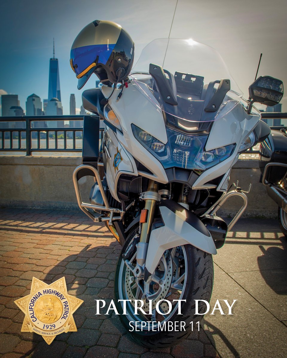 chp_blythe's tweet photo. On September 11, we remember the nearly 3,000 lives lost and honor the courage of the first responders who ran toward danger to help others.

We remember the sacrifices made that day and the lasting impact on our nation.

Today, we pause to remember. 

https://t.co/VdcXJgPM7z https://t.co/UGmxNPyoGC