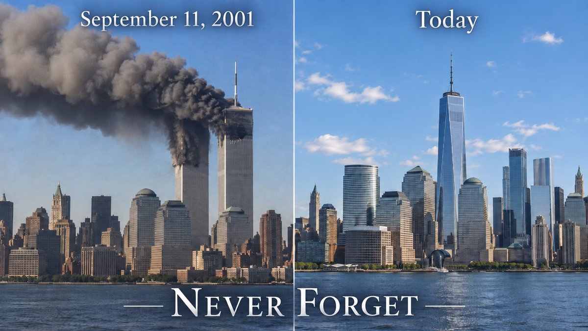 thelistlessnews's tweet photo. While the pain of that day falls into memory, the Americans who witnessed it in person and live on television will always remember. #911Remembrance https://t.co/ef5oLzJdrU