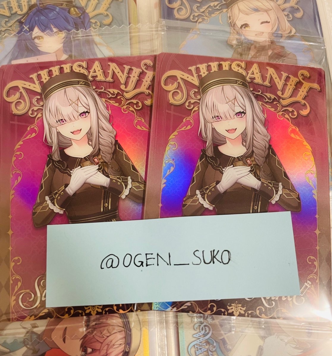 OGEN_SUKO's tweet photo. @01UxU_UxU09 初めまして！こんばんは！
写真お借りしまして、🎀をつけた方と2枚め方達との交換をお願いしたいです！
もし厳しいのであれば右側の🎀の方➕⭐���の2:2での交換をお願いしたいです！
ご検討のほどよろしくお願いします🙇‍♀️ https://t.co/0rYnuIoxys