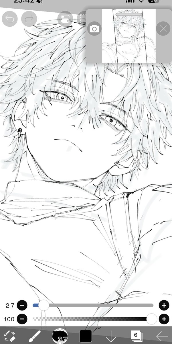 shiru_Be41's tweet photo. やっと描き始めたョ https://t.co/s3vvCHDsrF