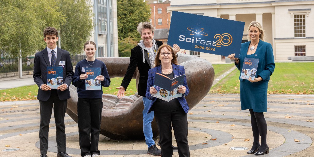 EirGrid's tweet photo. 🎉 Celebrating 20 years of @SciFest4STEM
SciFest has inspired over 145K students across Ireland to explore STEM. As a proud sponsor, we're delighted to celebrate this milestone and help inspire the next generation of scientists, engineers &amp; innovators. ⚡
#SciFest20 #STEM https://t.co/2dRaq8fszn
