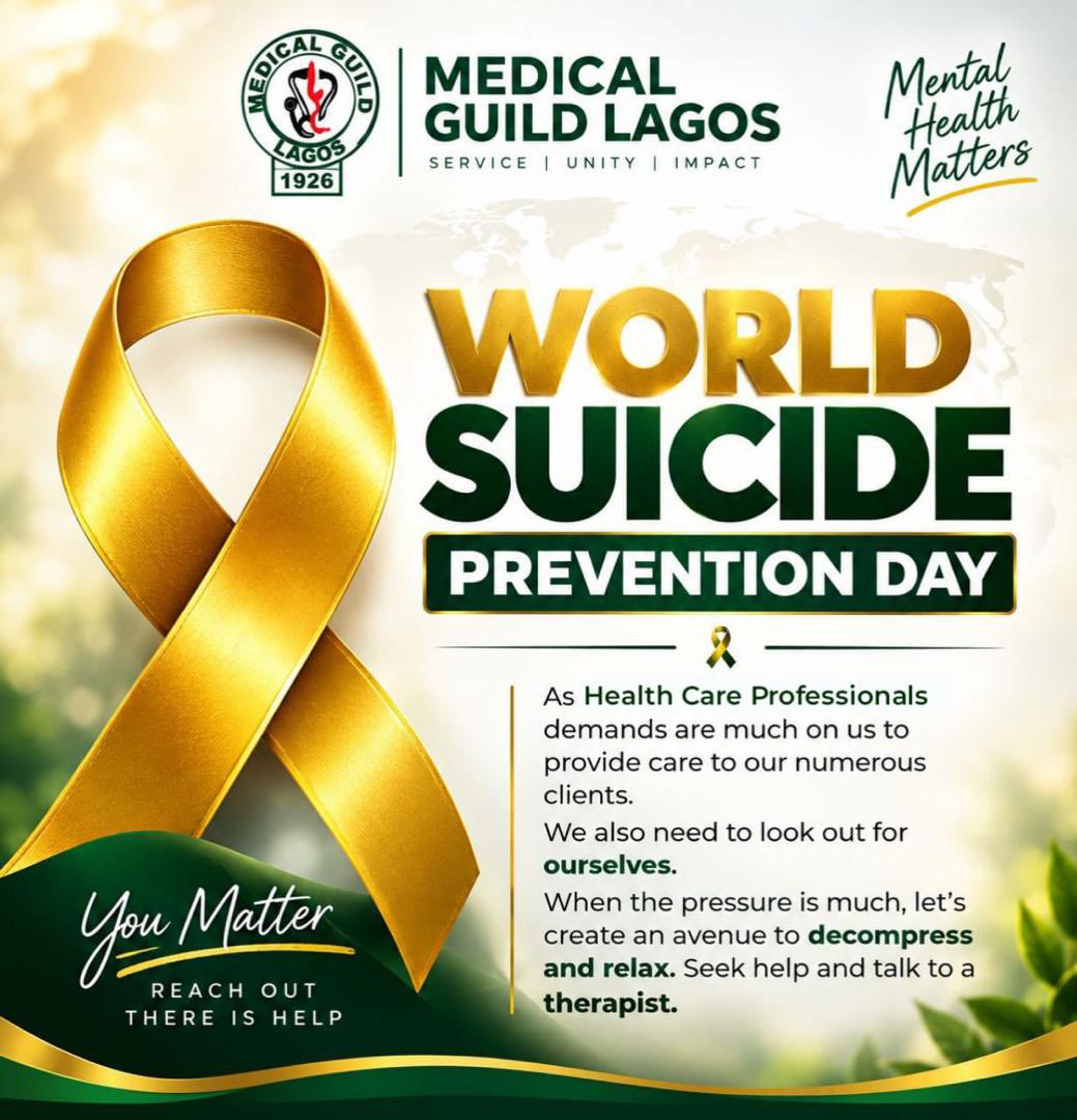 MedicalGuild's tweet photo. World Suicide Prevention Day

World Suicide Prevention Day reminds us that every life matters and no one should have to struggle alone. Sometimes, a simple “Are you okay?” can open the door to a much-needed conversation. https://t.co/8BLpmzDsde