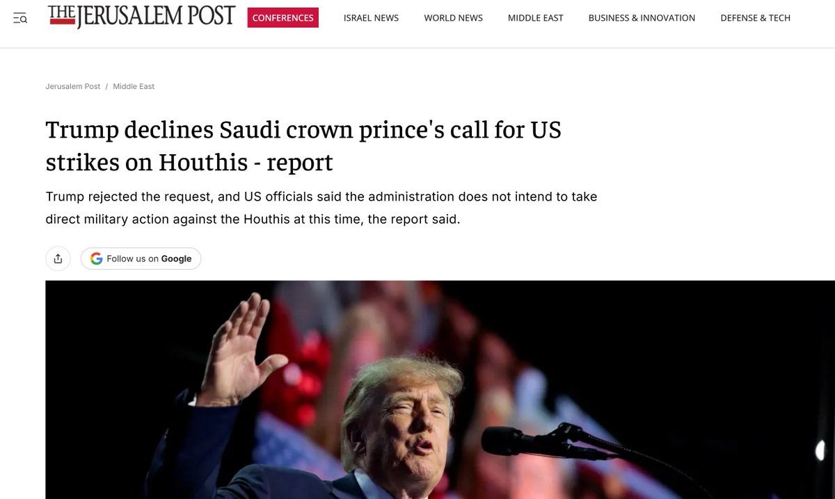 A_Swidzinski's tweet photo. Przez moment chciałem napisać jakiś krótki wpis o sytuacji Arabii Saudyjskiej z morałem, ostrzegającym o bezwarunkowym wieszaniu się na USA.

Ale to bez sensu. Dyrektor CIA porozmawia, pogłaszcze, uspokoi. Stalowe ptaki NATO przelecą i znowu będzie git.

Przypadek beznadziejny. https://t.co/OE9Zksz49A