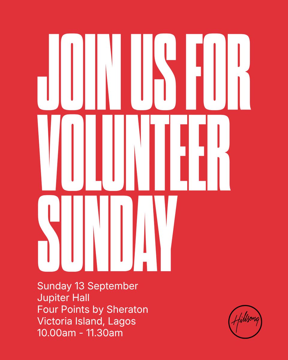 myhillsonglagos's tweet photo. Who are you bringing to church this Sunday? 🥳 Tag them, send them this post and make the plan to bring them. 

There’s a seat for you and everyone in your world 🫶🏻

📍Jupiter Hall, Four Points by Sheraton, VI 🕙 10am — 11:30am https://t.co/O2B7DI3isu