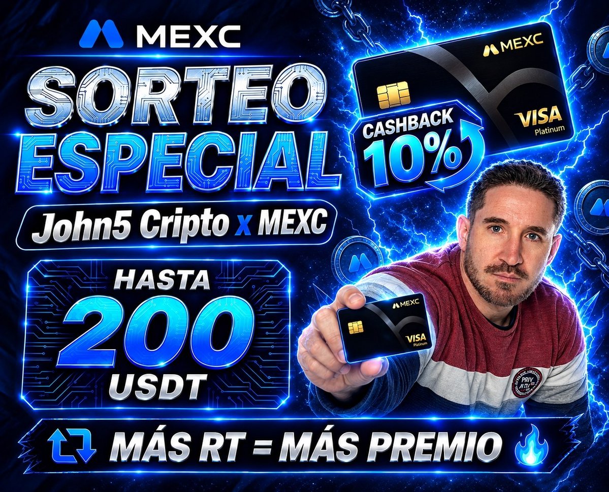 johnN5c's tweet photo. Os traigo un SORTEO con #MEXC 🔥

🎁 Por cada participación aumenta el premio 

Participar es muy fácil:

- Sígueme @johnN5c y a @MEXCespanol  

- Retweet a este post  🔁 

- Etiqueta a (1) amigo

🍀 Los ganadores se anunciarán en los próximos días

¡Buena suerte a todos!

🚨 No te olvides de leer el primer comentario para que busques TU TARJETA MEXC GLOBAL CARD💳👇🏻