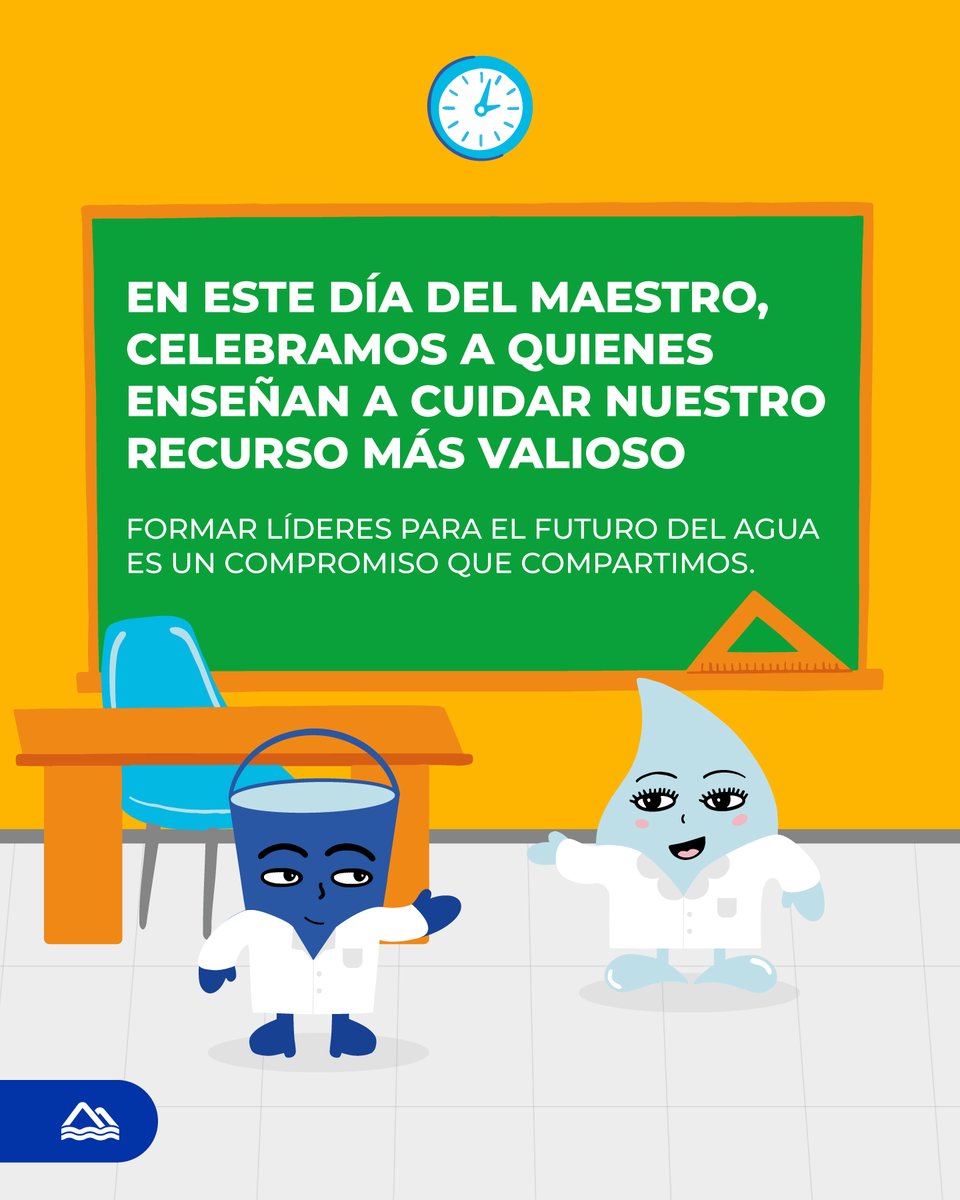 En este Día del Maestro, celebramos a quienes enseñan a cuidar nuestro recurso más valioso
Formar líderes para el futuro del agua es un compromiso que compartimos.