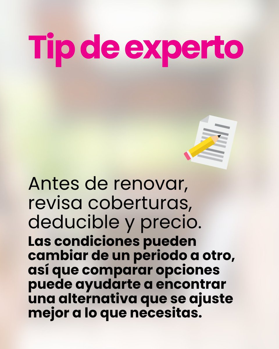 ComparaencasaM's tweet photo. ¿Qué sabes sobre tu #segurodeauto?
La #renovación es anual? puede ser automática?...
Siempre puedes volver a #cotizaronline y modificar tu #cobertura
Busca opciones que se adapten mejor a tus necesidades actuales!!!
#comparaencasa https://t.co/21Uo6LG7qM